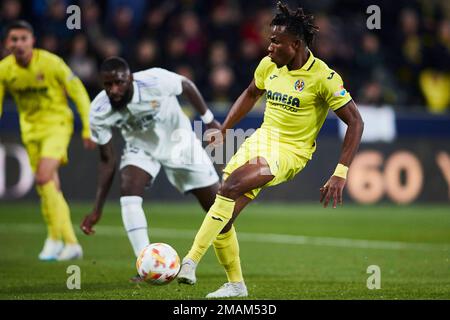 Vilarreal, Spanien. 19. Januar 2023. Spanisches Fußballspiel Villarreal gegen Real Madrid im La Ceramica Stadium, Vilarreal, Castellon 19. Januar 2023 Chukweze 900/Cordon Press Credit: CORDON PRESS/Alamy Live News Stockfoto