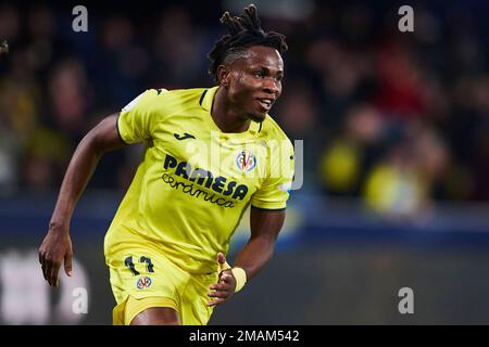 Vilarreal, Spanien. 19. Januar 2023. Spanisches Fußballspiel Villarreal gegen Real Madrid im La Ceramica Stadium, Vilarreal, Castellon 19. Januar 2023 Chukweze 900/Cordon Press Credit: CORDON PRESS/Alamy Live News Stockfoto