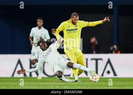 Vilarreal, Spanien. 19. Januar 2023. Spanisches Fußballspiel Villarreal gegen Real Madrid im La Ceramica Stadium, Vilarreal, Castellon 19. Januar 2023 Camavinga 900/Cordon Press Credit: CORDON PRESS/Alamy Live News Stockfoto