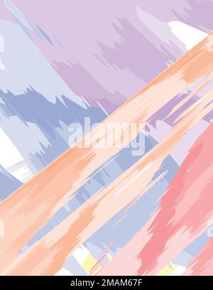 Abstrakte Kunst farbenfrohes Aquarell, modernes Design und zeitgenössisches digitales Malen, für Wanddekoration, Wanddekoration, Druck, Poster, Rahmen, Leinwand und Wohndekor Stock Vektor