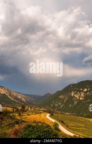 Berglandschaft in lleida spanien Stockfoto