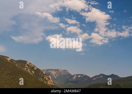 Berglandschaft in lleida spanien Stockfoto