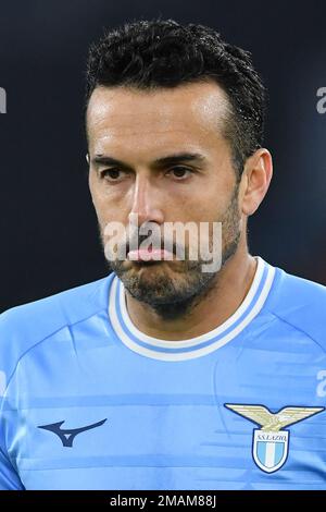 Stadio Olimpico, Rom, Italien. 19. Januar 2023. Coppa Italia Fußballrunde 16; Lazio gegen Bologna; Pedro von SS Lazio Credit: Action Plus Sports/Alamy Live News Stockfoto