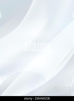 Graue Tapete. Abstrakt verschwommener silberner Hintergrund. Graues Vektorgrafikmuster Stock Vektor