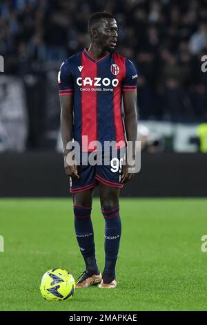 Rom, Italien. 19. Januar 2023. Musa Barrow of Bologna während des Italien-Fußballspiels, Stadio Olimpico, Lazio V Bologna, 19. Januar 2022 (Foto: AllSHotLive/Sipa USA) Guthaben: SIPA USA/Alamy Live News Stockfoto