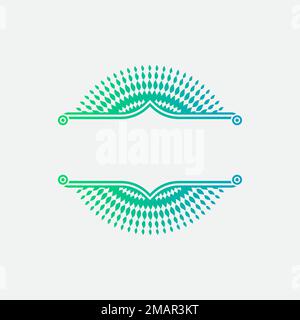 mandala-Logo-Elementvorlage, geeignet für Spa-, Yoga-, Meditations- und Spirituallogos im Vektorformat. Stock Vektor