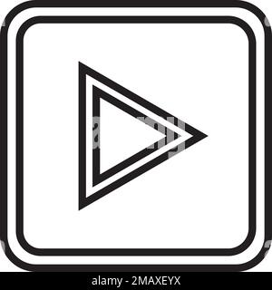 Vektordesign-Vorlage für das Video-Logo Stock Vektor