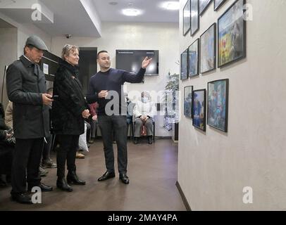 Nicht exklusiv: ODESA, UKRAINE - 19. JANUAR 2023 - außerordentliche und bevollmächtigte Botschafterin der Bundesrepublik Deutschland in der Ukraine Anka Fel Stockfoto