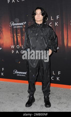 Los Angeles, Kalifornien. 19. Januar 2023. Rio Mangini bei Ankunft für WOLF PACK Premiere, Harmony Gold Theater, Los Angeles, CA 19. Januar 2023. Kredit: Elizabeth Goodenough/Everett Collection/Alamy Live News Stockfoto