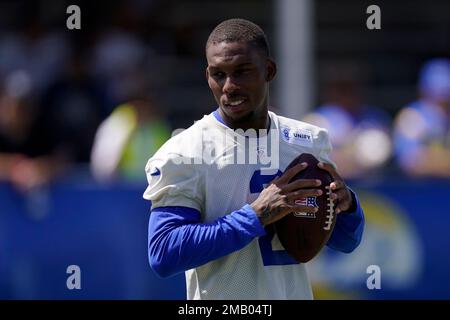 Los Angeles Rams safety Taylor Rapp (24) plays during an NFL football game  against the Buffalo Bills Sept. 8, 2022, in Inglewood, Calif. (AP  Photo/Denis Poroy Stock Photo - Alamy