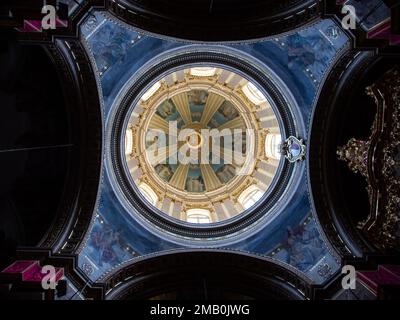 Die Decke der St. Paul's Cathedral in Mdina, Malta Stockfoto
