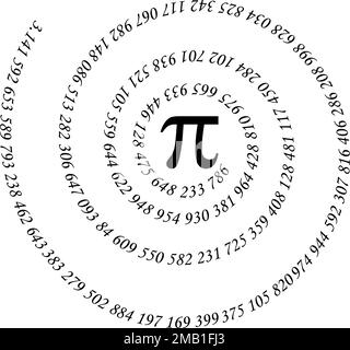 Ein glücklicher internationaler Tag der mathematischen Vektorhintergrund-Illustration. Banner zum Welt-Pi-Tag Stock Vektor