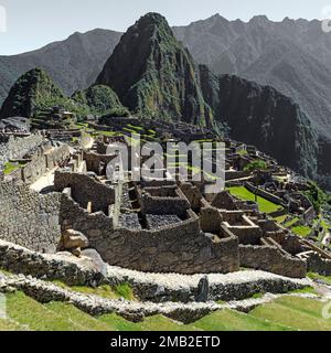 Machu Picchu Inka Ruin, Cusco Region, Peru. Stockfoto
