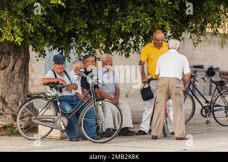 italien, sizilien, menfi, Provinz agrigento - piazza vittorio emanuele Stockfoto