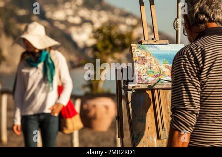 Italien, Amalfiküste: Positano Stockfoto