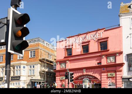 Margate, Kent, vereinigtes Königreich, august 24 2022 Old Kent Market in Margate; ein ehemaliges, liebevoll restauriertes Kino, in dem heute verschiedene kulinarische und handwerkliche Spezialitäten zu finden sind Stockfoto