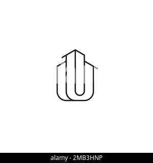 Gebäudelogo oder Symboldesign Stock Vektor
