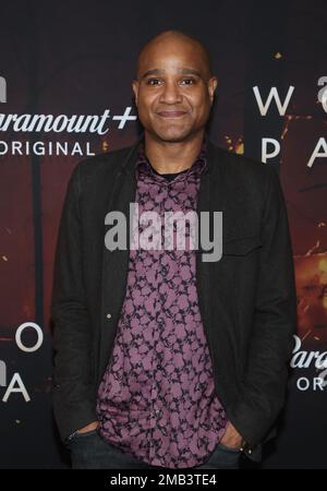 19. Januar 2023 – Los Angeles, Kalifornien – Seth Gilliam. Los Angeles Premiere von Paramount+' Wolf Pack fand im Harmony Gold in Los Angeles statt. Stockfoto
