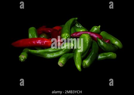 Organisch angebaute Paprika Stockfoto