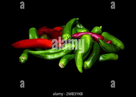 Organisch angebaute Paprika Stockfoto