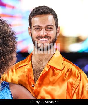 Birmingham, Großbritannien. 19. Januar 2023. Vito Coppola bei der Teilnahme an der Fotogelegenheit „Strict Come Dancing: The Live Tour“ in der utilita Arena in Birmingham. Kredit: SOPA Images Limited/Alamy Live News Stockfoto