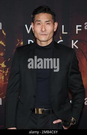 19. Januar 2023 – Los Angeles, Kalifornien – Lanny Joon. Los Angeles Premiere von Paramount+' Wolf Pack fand im Harmony Gold in Los Angeles statt. Stockfoto