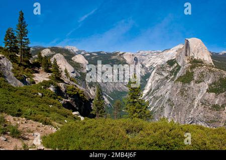 Half Dome, vom Glacier Point aus gesehen, Yosemite-Nationalpark, Kalifornien, USA, Nordamerika Stockfoto