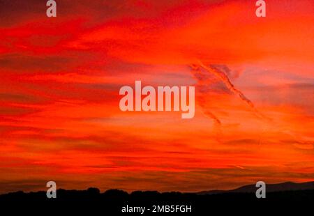 Der Himmel in Franche-comte, Frankreich Stockfoto