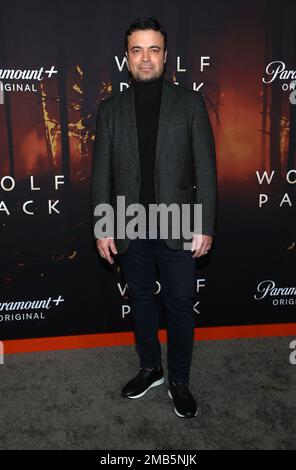 Los Angeles, Ca. 19. Januar 2023. James Martinez auf DER LA Premiere von Wolf Pack im Harmony Gold Theater in Los Angeles, Kalifornien, am 19. Januar 2023. Kredit: Faye Sadou/Media Punch/Alamy Live News Stockfoto