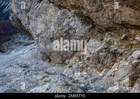 Wanderung über Plemenice nach Triglav Stockfoto