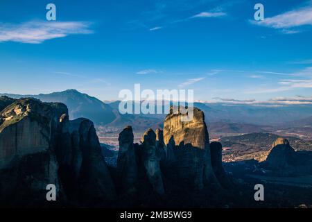 Einige Berge mit einer seltenen und extrem schönen Form. Stockfoto