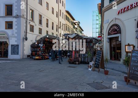 Italien lokale Reise, Markt in San Lorenzo, Florenz Stockfoto