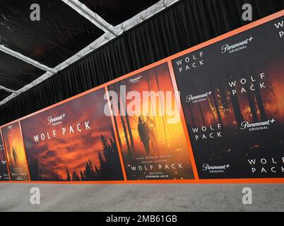 Los Angeles, USA. 19. Januar 2023. Atmosphäre im Paramount 's WOLF PACK Los Angeles Premiere im Harmony Gold in Los Angeles, CA, am Donnerstag, den 19. Januar 2023. (Foto: Sthanlee B. Mirador/Sipa USA) Guthaben: SIPA USA/Alamy Live News Stockfoto