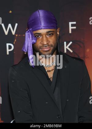 Los Angeles, Ca. 19. Januar 2023. Khylin Rhambo auf DER LA Premiere von Wolf Pack im Harmony Gold Theater in Los Angeles, Kalifornien, am 19. Januar 2023. Kredit: Faye Sadou/Media Punch/Alamy Live News Stockfoto