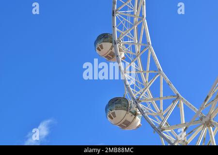 Melbourne, VIC, Australien - 1. August 2021 - Melbourne Star Observation Cabin Stockfoto