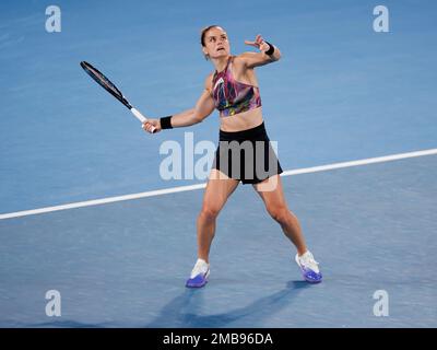 Melbourne Park 21/1/2023. Maria SAKKARI (GRE) in Aktion bei den Australian Open 2023. Corleve/Alamy Live News Stockfoto