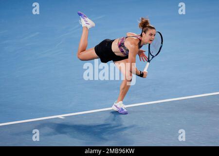 Melbourne Park 21/1/2023. Maria SAKKARI (GRE) in Aktion bei den Australian Open 2023. Corleve/Alamy Live News Stockfoto