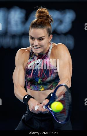 Melbourne Park 21/1/2023. Maria SAKKARI (GRE) in Aktion bei den Australian Open 2023. Corleve/Alamy Live News Stockfoto