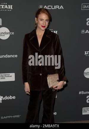 Park City, USA. 19. Januar 2023. Rosalie Craig nimmt am 19. Januar 2023 im Eccles Theatre in Park City, Utah, am Sundance Film Festival „Pod Generation“ 2023 Teil. Foto: Casey Flanigan/imageSPACE Credit: Imagespace/Alamy Live News Stockfoto