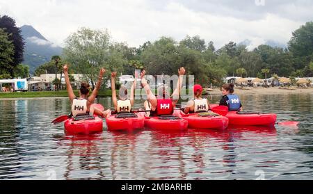 Tenero, Schweiz - 28. Mai 2018: Verschiedene Aktivitäten des Sportzentrums. Stockfoto