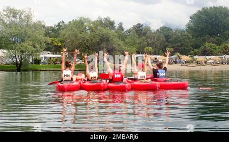 Tenero, Schweiz - 28. Mai 2018: Verschiedene Aktivitäten des Sportzentrums. Stockfoto