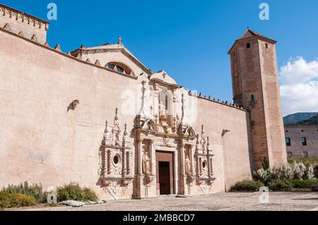 Königliche Abtei Santa Maria de Poblet. Tarragona, Katalonien, Spanien Stockfoto