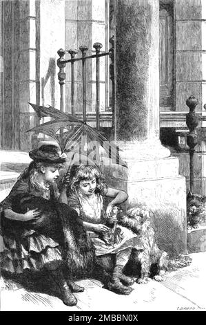 „London in der Nebensaison: St Giles“ in St. James“, 1891. Aus „The Graphic. An Illustrated Weekly Newspaper“, Band 44. Juli bis Dezember 1891. Stockfoto