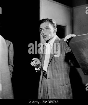 Porträt von Frank Sinatra, Liederkrantz Hall, New York, New York, New York, New York, Ca. 1947. Stockfoto