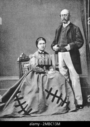 'TRH Prince und Prinzessin Christian, 1866', 1891. Aus „The Graphic. An Illustrated Weekly Newspaper“, Band 44. Juli bis Dezember 1891. Stockfoto