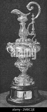 „The America's Cup“, 1891. Aus „The Graphic. An Illustrated Weekly Newspaper“, Band 44. Juli bis Dezember 1891. Stockfoto