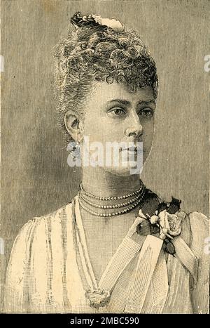 "Prinzessin Victoria Mary von Teck, Herzogin von York", c1897. Porträt der zukünftigen Königin Mary, Gemahl von George V. Gravur nach einem Foto. Aus "die Entschlossenheit der Königin und ihre zweifache königliche Herrschaft von 60 Jahren" von Charles Bullock, B.D. [„Home Words“ Publishing Office, London, ] Stockfoto