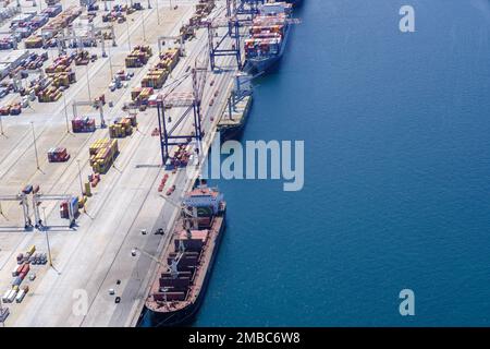 Hafen von Ngqura. Stockfoto