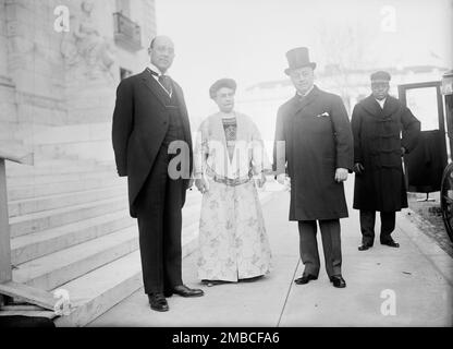 Neujahrsfrühstück, Pan American Union - John Barrett; Frau Knox; Sekretär Knox, 1913. Stockfoto