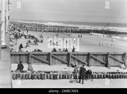 Blick auf New York City, Long Beach, 1927 Stockfoto